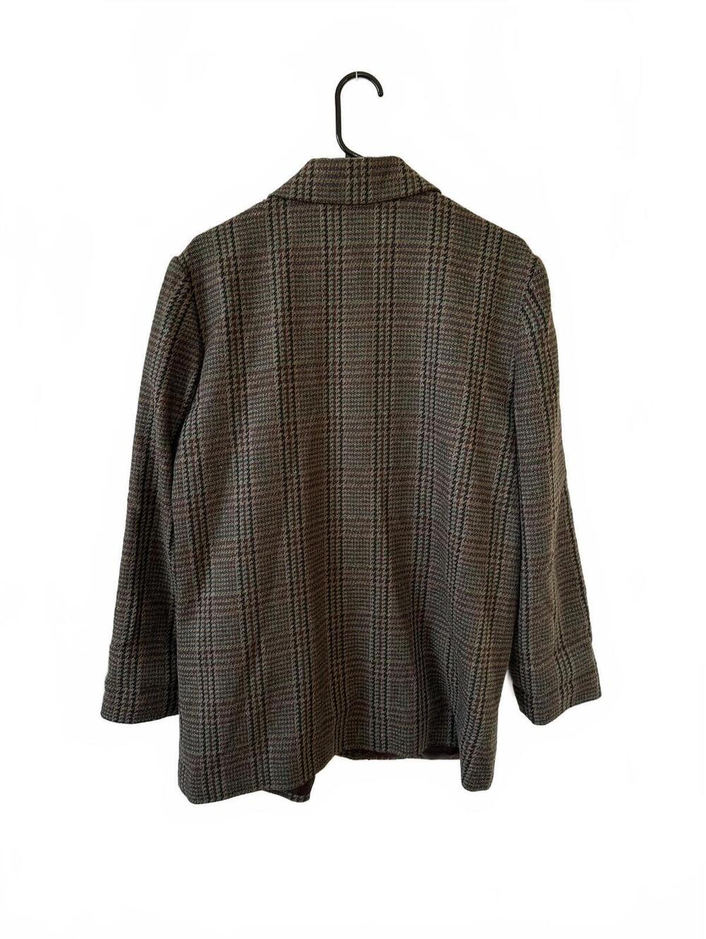 Saga Harbor Women's Plaid Blazer Jacket Size 14 Brown Multicolor - Picture 5 of 5
